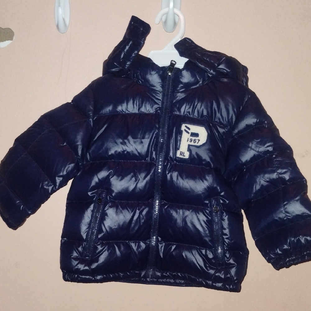 Ralph Lauren Polo Navy Blue Kids Puffer Jacket